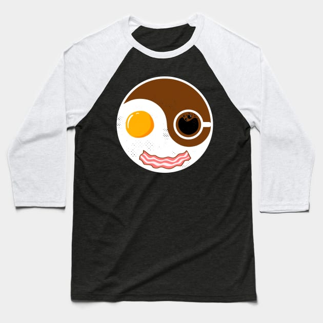 Balanced Breakfast Baseball T-Shirt by inkonfiremx